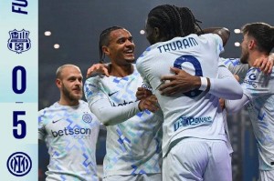 国米客场5球大胜萨索洛 多重利好助力领跑意甲